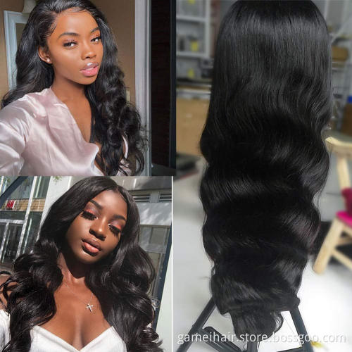 Cheap Brazilian Human Hair Lace Wigs Factory Price Natural Looking Hairline Body Wave Pre Plucked HD 5X5 Lace body wave Wig